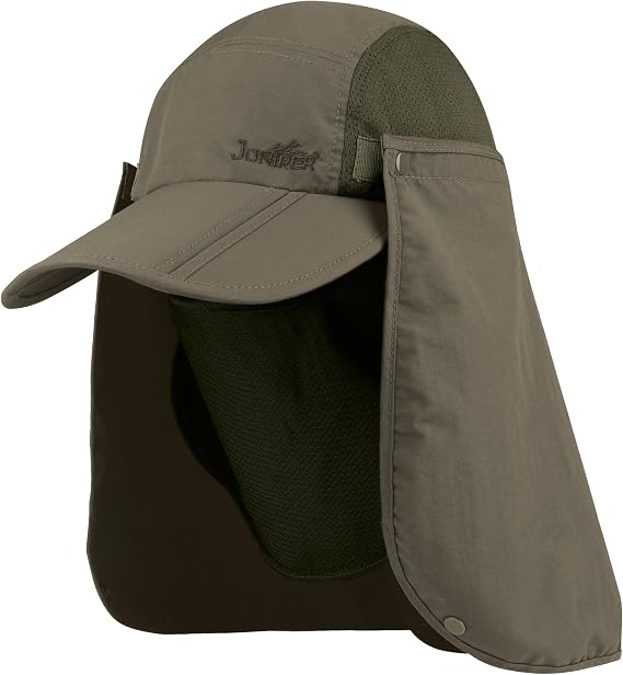 Juniper Taslon UV Folding Bill Cap, One Size, Olive | cycling-apparel