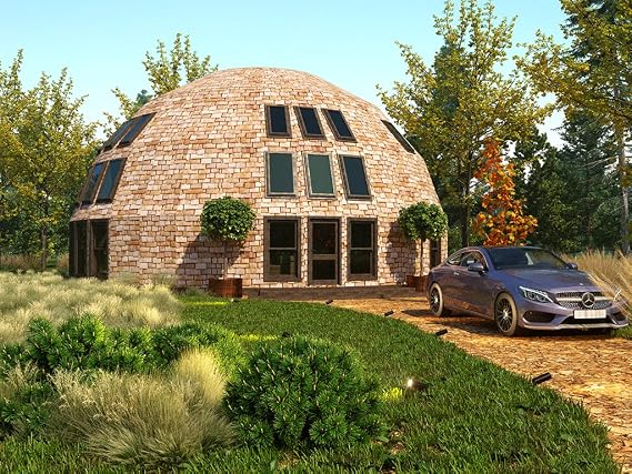 45 ft Wooden Dome Frame Kit Large Geometric Timber Structure System | Prefabricated Architectural Dome Frame Components
