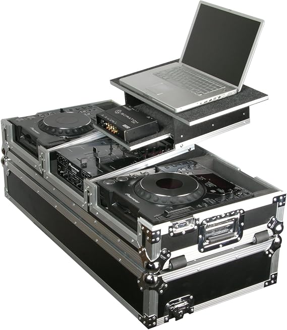 Odyssey FZGS10CDJW Flight Zone Glide Style Ata Case With Wheels For A 10" Mixer And Two Large Format Cd Players