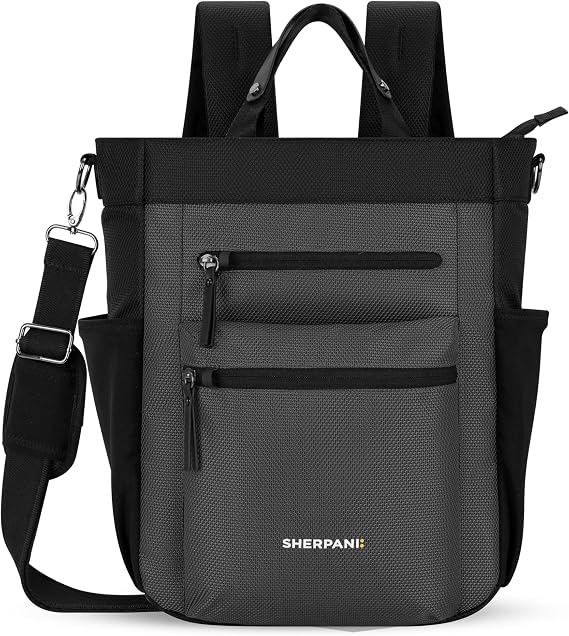 Sherpani Soleil, Anti Theft Convertible Backpack Tote (Grey Granite)