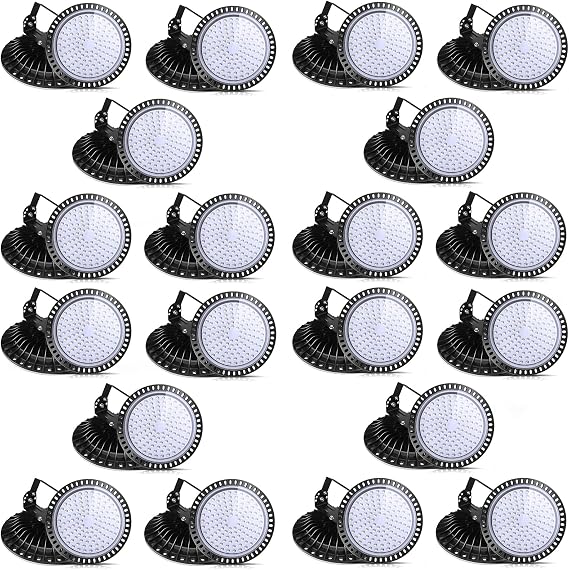 20-Pack 500W UFO LED High Bay Light Industrial Lighting IP65 WaterProof Commercial Bay Light 50000LM 5000K Warehouse Lights for WorkshoP Garage Factory Wet Location,ShiP from the US about 3-7 days