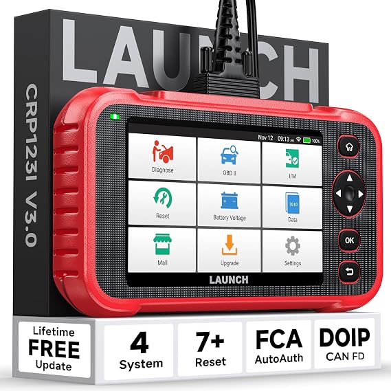 LAUNCH CRP123I V3.0 OBD2 Scanner with 4-System Diagnostics & 7+ Resets