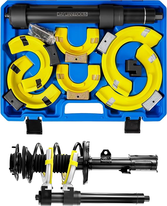 DAYUAN 1000kg Macpherson Strut Coil Spring Compressor Dumper Extractor Yolk Protector