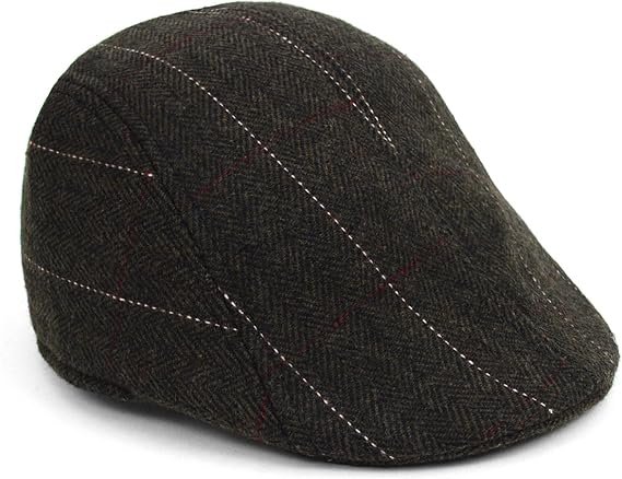 WESTEND Mens Ivy Cap Hat-Fall/Winter Newsboy Cap for Men-Classy Flat Hats