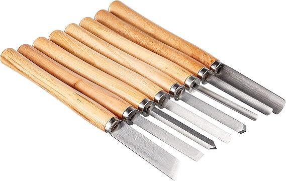 Brüder Mannesmann Lathe Cutting Set, 8 Pieces M691-8