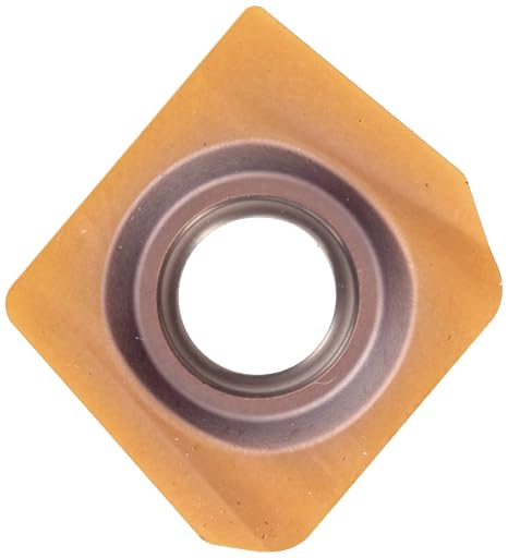 Sandvik Coromant Coated Carbide Milling Insert, GC1030 Grade, PVD Coated, Diamond Shape, PTW Chip Breaker, 11 Insert Size, 0.1969" Thickness (Pack of 10)