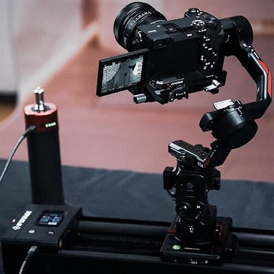 IFOOTAGE Shark Nano II Motorized Camera Slider 2666cm with Battery Grip Kit, 360-Degree Rotary Axis, Compatible with DJI RS2, RS2 Pro, RS3 Pro, RS4, RS4 Pro stabilizers 5-Axis Coordinated Shooting
