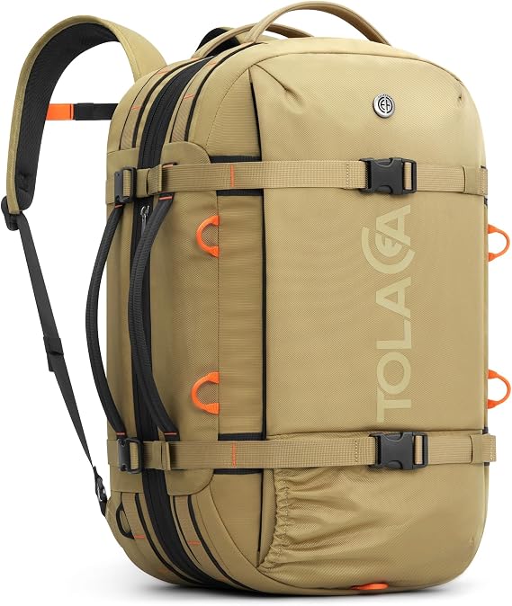 Tolaccea Travel Backpack Hand Luggage Backpack Aeroplane 40-50L with Laptop