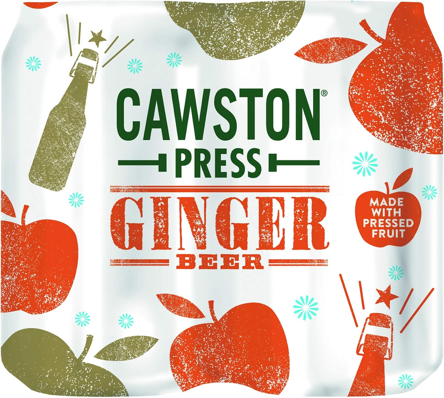 (Pack Of 12 Rhubarb Can | CAWSTON PRESS