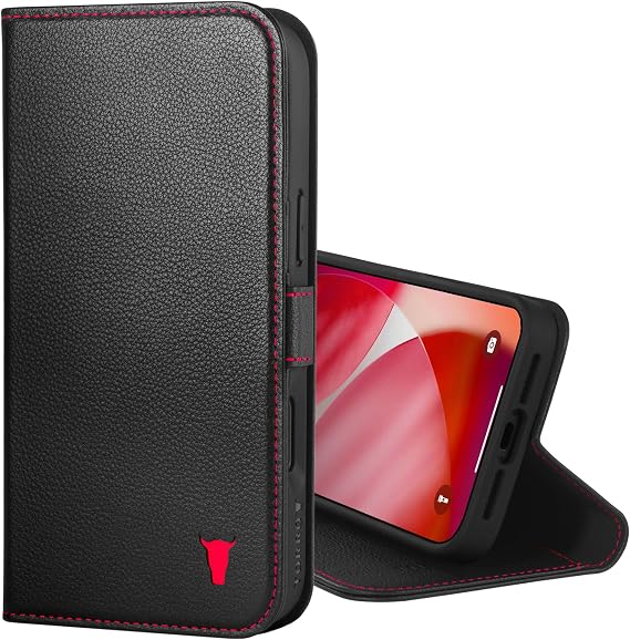 TORRO Leather Wallet Case for iPhone 18 Pro Max and 17 Pro Max, Black