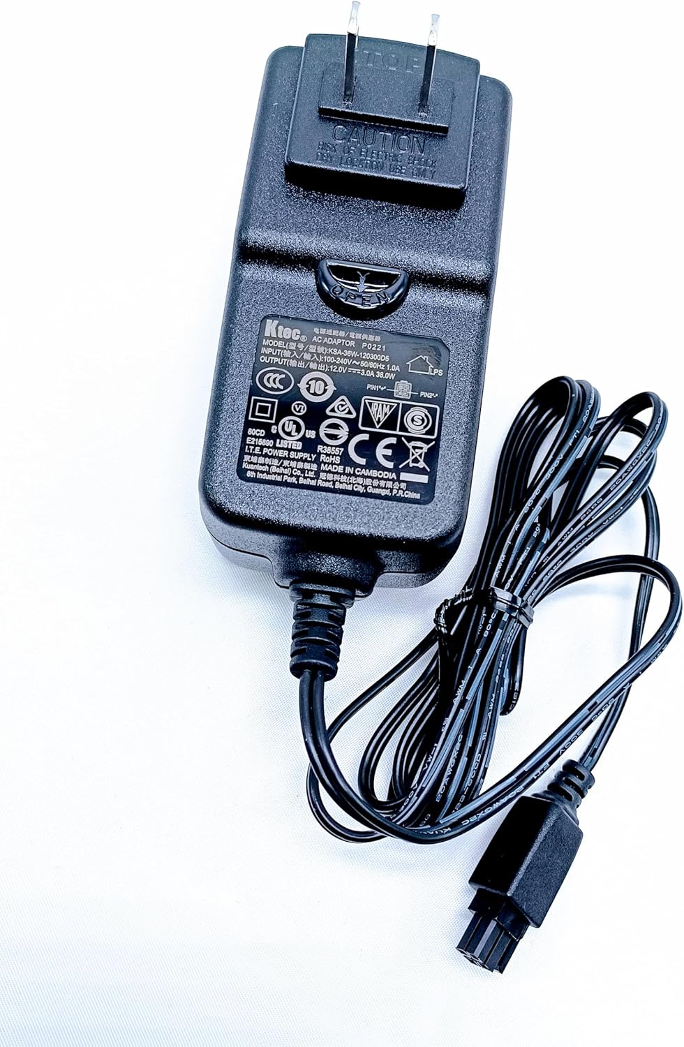 Cradlepoint Replacement Wall Power Supply for All Versions of IBR Series, E100, E300, R920, R1900, R2100 PN 170716-001