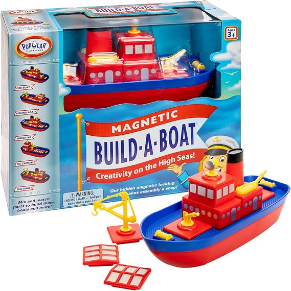 POPULAR PLAYTHINGS Magnetic Build-a-Boat Bath Toy