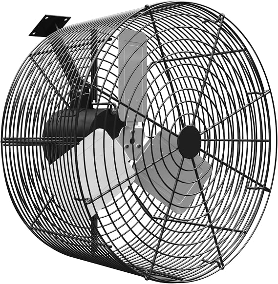 Greenhouse Circulation Fan Air Circulation Fan 1/2 HP 115V Ceiling Wall Mount Fan High Speed Circulation Fan for Greenhouse, Warehouse, Patio, Garage 7860CFM, ETL Listed