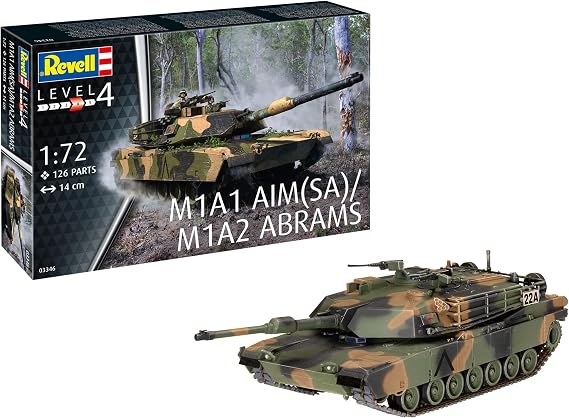 German Rebel 03346 1/72 US Army M1A2 Abrams Plastic Model