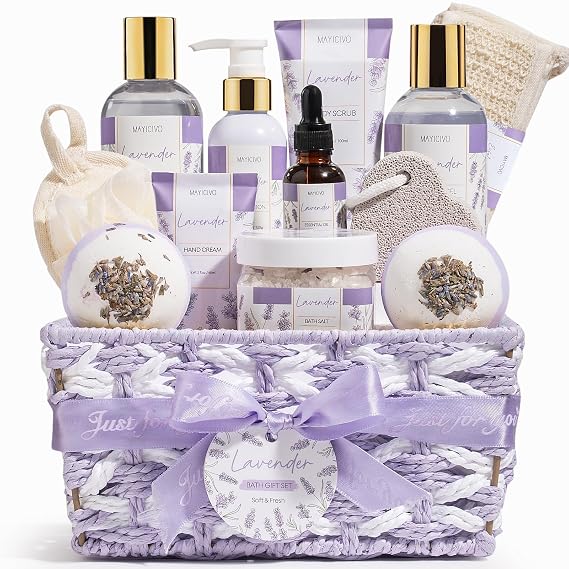 Birthday Gifts for Women Spa Gift Baskets Bath Set for Women Self Care Kit