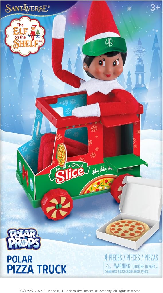 The Elf on the Shelf Polar Props Pizza Truck Play Set