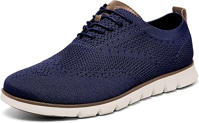 HONGGUOZI Mens Wide Casual Dress Shoes Business Casual Sneaker Shoes for Men