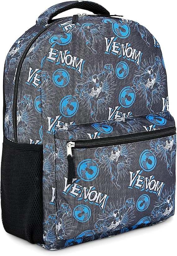 Marvel Comics Allover School Backpack - Avengers, Spiderman, Captain America, Iron Man, Hulk - Bookbag for Boys & Girls