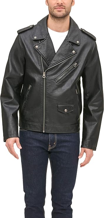LEVI'S Men's Faux Leather Classic Motorcycle Jacket