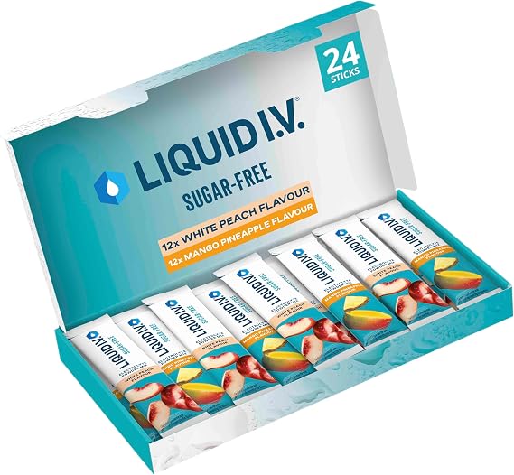 Liquid I.V. Sugar Free Electrolyte Mix, Variety Pack, 24 Sticks