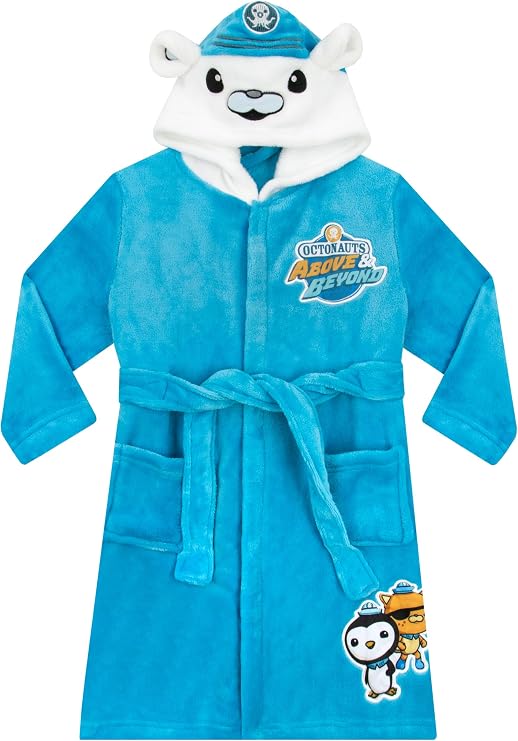 OCTONAUTS Boys Bathrobe | Captain Barnacle Toddler Bathrobe | Kids Robes | Boys' Bathrobes