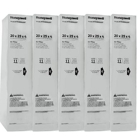 Honeywell FC100A1037-5 20" x 25" Merv 11 Filter Media (Pack of 5)