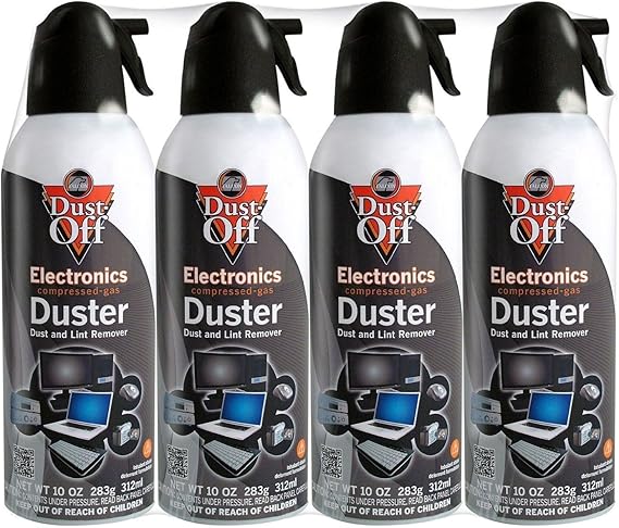 Dust-Off Compressed Gas Duster, Pack of 8