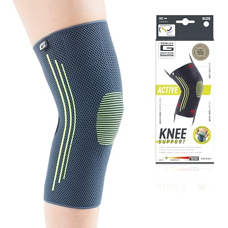 Neo-G Knee Compression Sleeve for Sports - Breathable, Lightweight, Elastic Knee Sleeve for running, Compression Knee Sleeve for knee pain, Meniscus Tear, Sprains, Strains, Injury Recovery - L