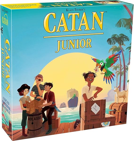 CATAN Junior Board Game - Swashbuckling Adventure for Young Pirates! Strategy Game, Fun Family Game for Kids and Adults, Ages 6+, 2-4 Players, 30 Minute Playtime, Made by CATAN Studio | Swashbuckling Adventure for Young Pirates, Strategy Game, Fun Family Game for Kids and Adults, Ages 6+, 2-4 Players, 30 Mins