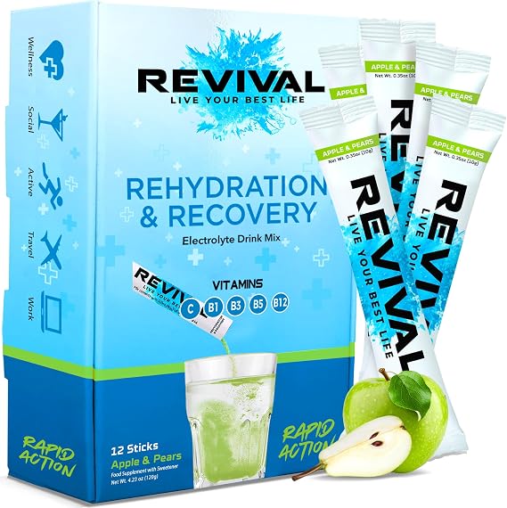 Revival Rapid Rehydration Electrolytes Powder | High Strength Sachet Drink