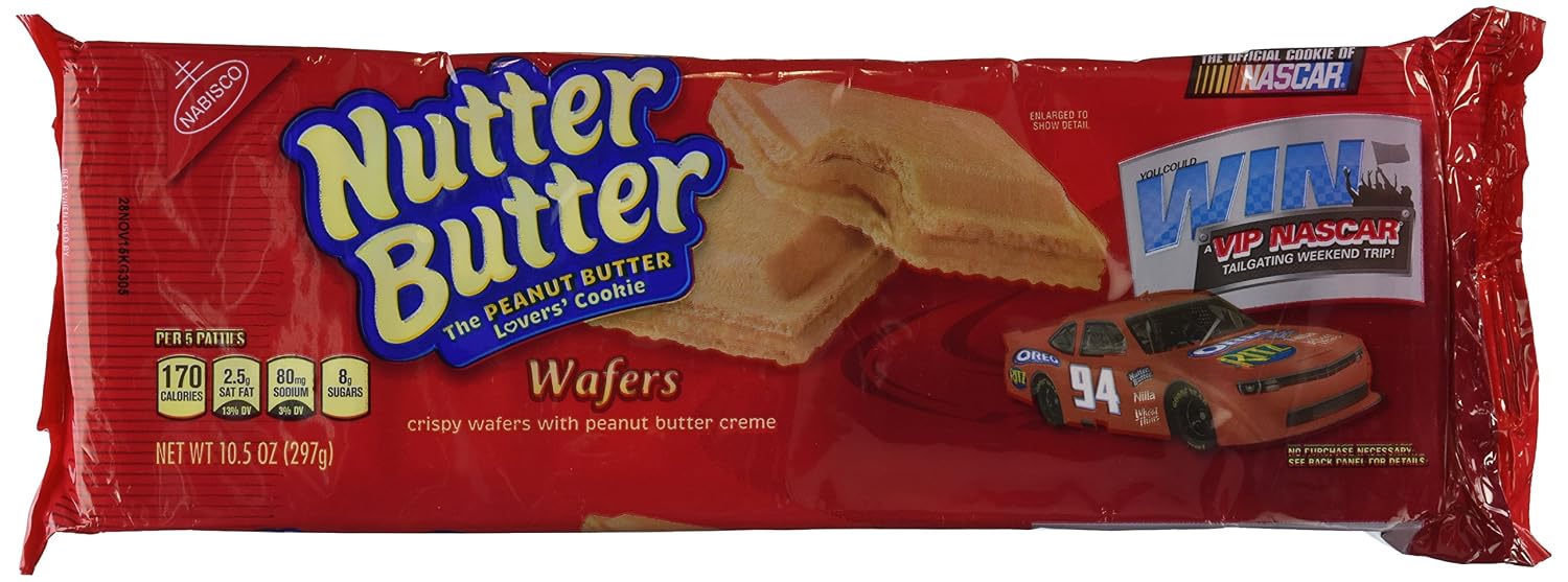 Nutter Butter Cookie Patties Peanut Butter Creme Wafers 10.5 Oz