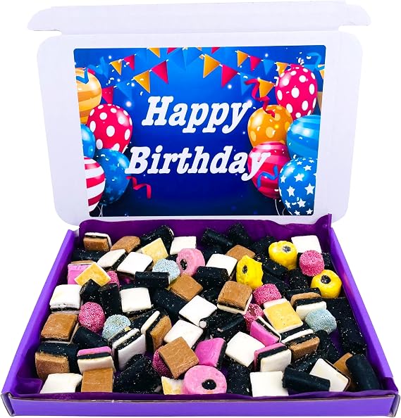 Liquorice Allsorts Sweets Gift Box 400g Birthday Hamper Retro Candy