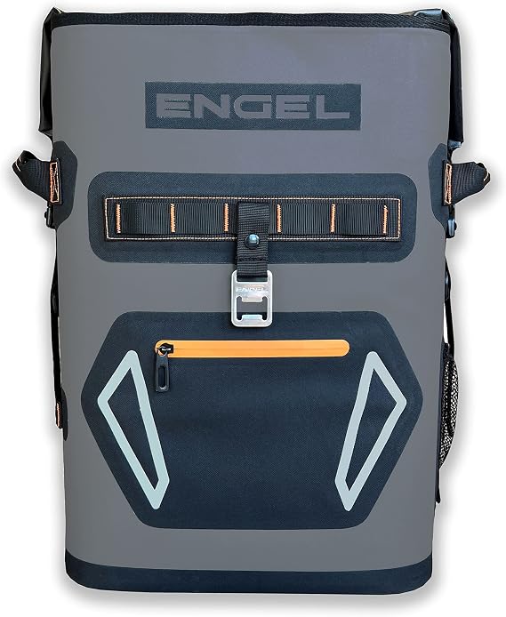 Engel BP25 25 Quart Roll-Top High Performance Backpack Cooler | High performance Insulation, Waterproof Roll-top Closure, Padded Straps, Use for Hiking, Camping, Beach & Outdoor Activities