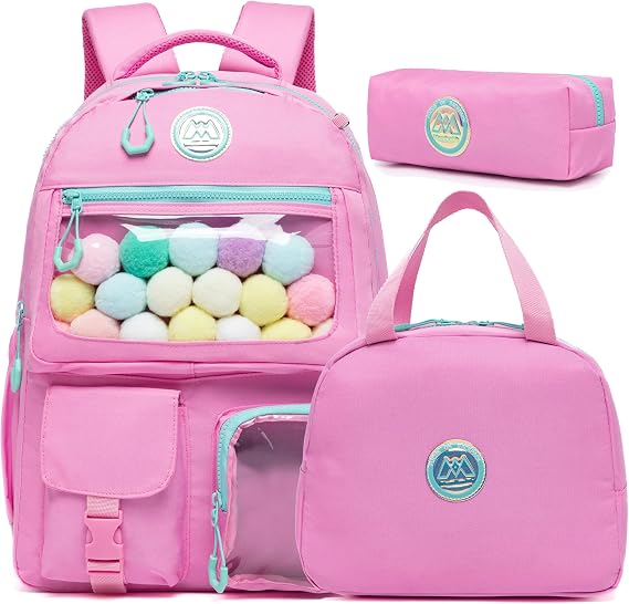 Cute Backpack for Girls Aesthetic Backpack School Backpack for Girls Backpack with Lunch Box Back to School Supplies