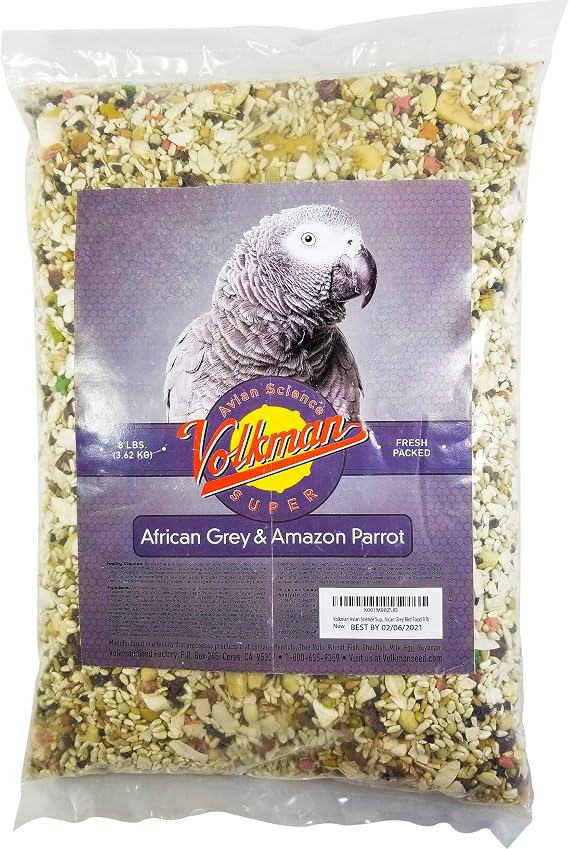 Volkman Avian Science African Grey Bird Food 8lb