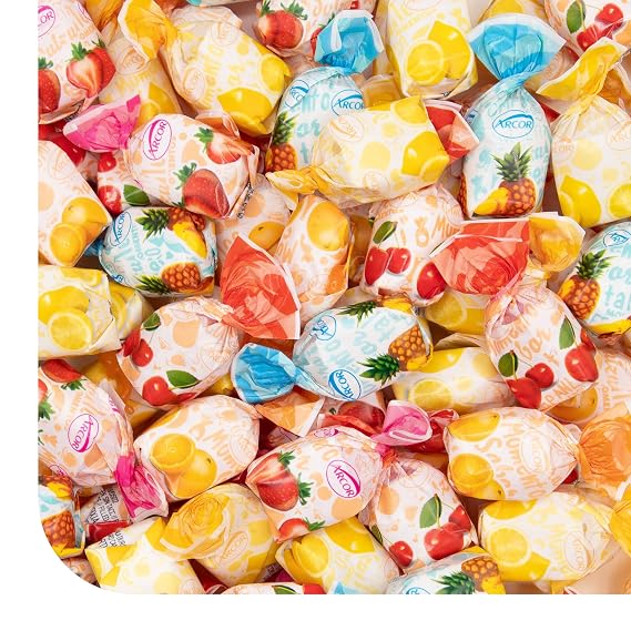 Arcor Fruit Filled Hard Candy, Bon Bons Candy - 2 Lb Bag