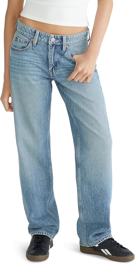 AEROPOSTALE Women's Low-Rise Baggy Jeans
