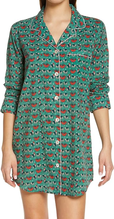 Roller Rabbit Holly Jolly Sleep Shirt X-Large Green