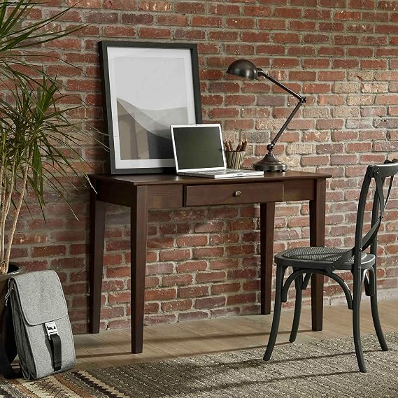 Grain Wood Furniture Shaker 44" Desk/Dressing Table, Expresso