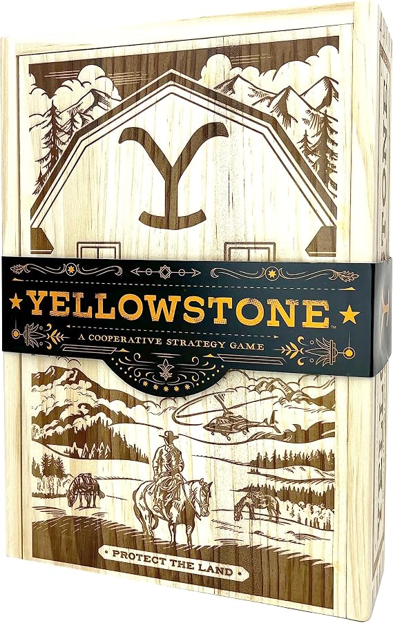 Buffalo Games - Yellowstone The Cooperative Board Game for Adults - Inspired by The Hit Yellowstone TV Series - High Difficulty Deck Building - New Strategic Conflict Based Game