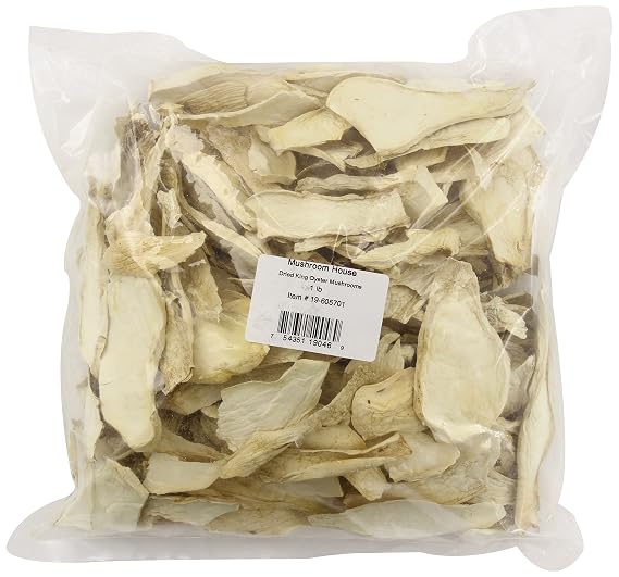 Mushroom House Dried King Oyster Mushrooms, 1 Pound