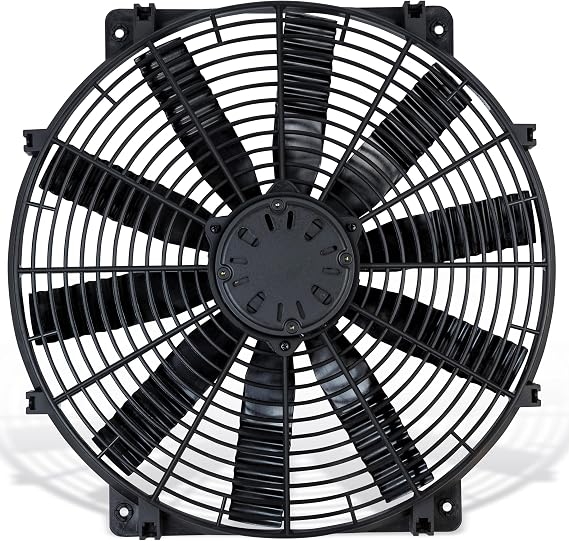 Flex-a-lite Flex-Wave LoBoy Electric Fan, Puller Fan, 16 Inches (238/105390)