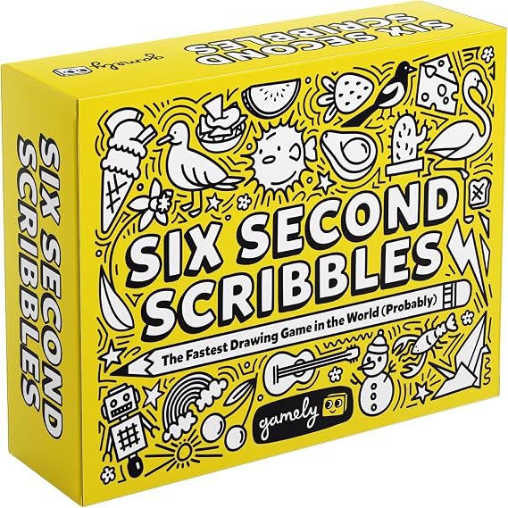 Six Second Scribbles: The frantically fast and fantastically fun drawing game | A family friendly party game for children, teens and adults (Six Second Scribbles)