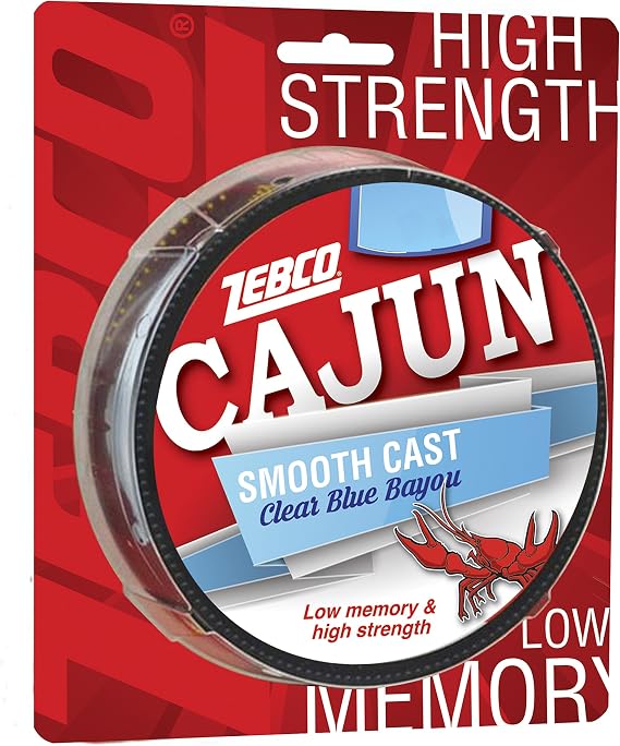 Zebco Cajun Line Smooth Cast Fishing Line, Clear Blue Bayou
