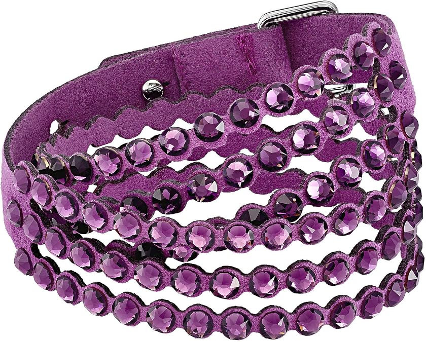 Swarovski Swarovski Power 5511699 Purple Alcantara Fabric Bracelet