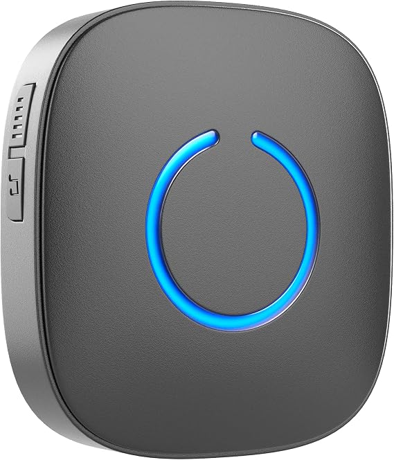 STARPOINT Extra Add-On Plugin Receiver for the STARPOINT Expandable Wireless Multi-Unit Long Range Doorbell Chime Alert System, Model LR, Scratch Resistant Matte Black
