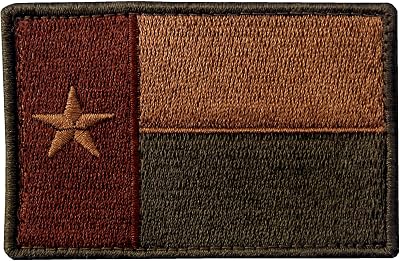 EmbTao Texas Embroidered Tactical Fastener Hook&Loop Patch - Multitan