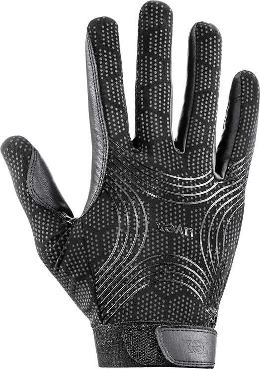 uvex ceravent Horse Riding Gloves, Extremely Durable, Breathable & Touchscreen Capable Equestrian Gloves with Premium Grip for Women & Men, Black