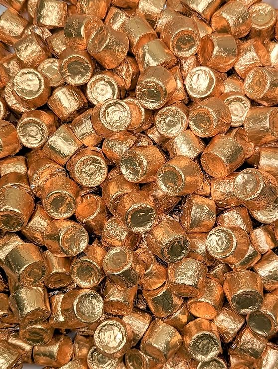 ROLOS - Rolo Candy - 4 Lb Bag - Caramel Candy - Bulk Candy Individually Wrapped Rolos Bulk Candy - Bulk Chocolate Gold Candy Rolo By Queen Jax