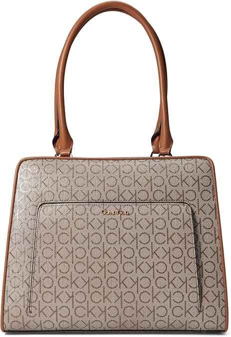 Calvin Klein Women's Margot Textured Logo Emboss Tote